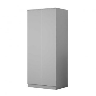 Stora Modern 2 Door Double Wardrobe - Matt Grey