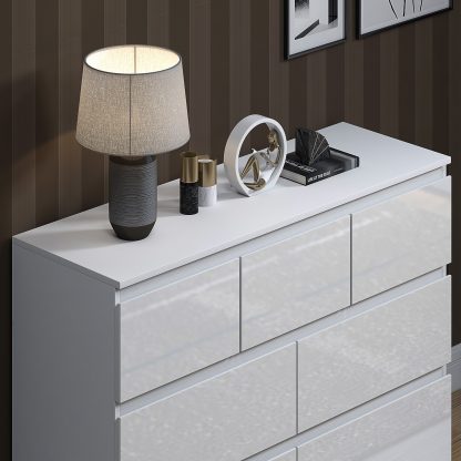 Stora Wide White Gloss Merchant Chest - Image 5