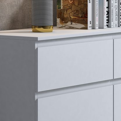 Stora 6 Drawer Chest Of Drawers - Matt White - Image 6