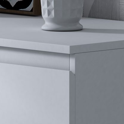 Stora 8 Drawer Chest Of Drawers - Matt White - Image 6