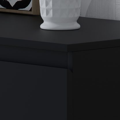 Stora 8 Drawer Chest Of Drawers - Matt Black - Image 7