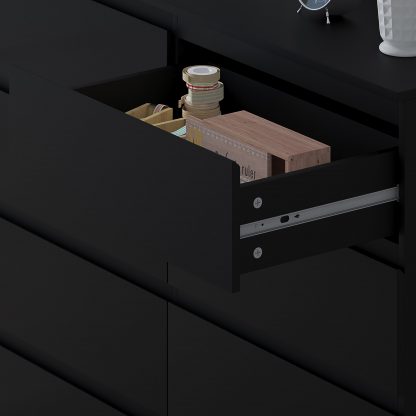 Stora 8 Drawer Chest Of Drawers - Matt Black - Image 8
