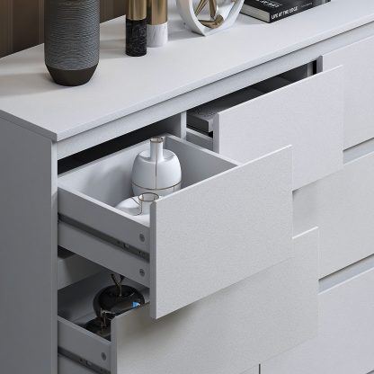 Stora 7 Drawer Merchant Chest - Matt White - Image 7
