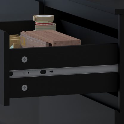 Stora 8 Drawer Chest Of Drawers - Matt Black - Image 9
