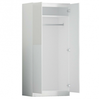 Stora Push to Open 2 Door White Gloss Wardrobe