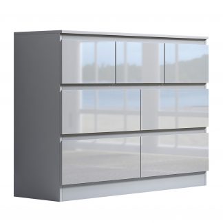 Stora Wide White Gloss Merchant Chest