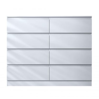 Stora 8 Drawer Chest Of Drawers - Matt White - Image 2