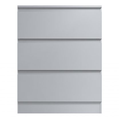 Stora 3 Drawer Chest of Drawers - Matt White - Image 2