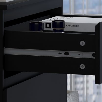 Stora 3 Drawer Chest of Drawers - Matt Black - Image 9