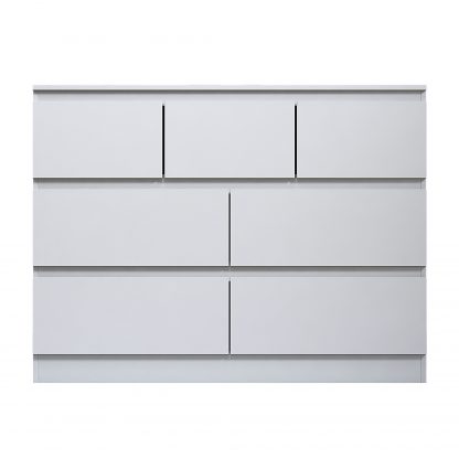 Stora 7 Drawer Merchant Chest - Matt White - Image 2