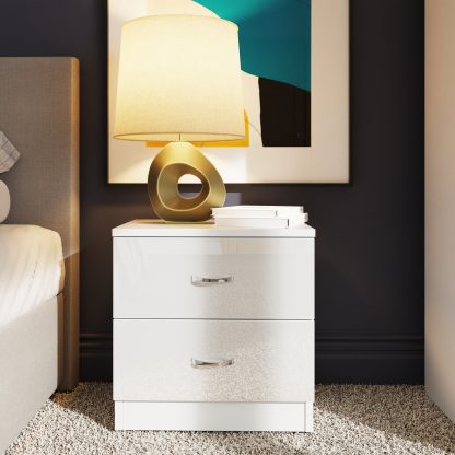 Chilton white gloss bedside lifestyle b