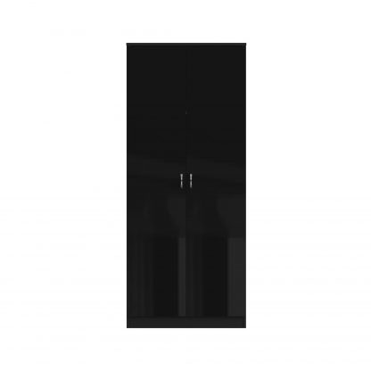 Chilton black gloss 2 door wardrobe so co