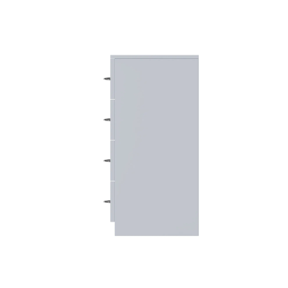 FWStyle Chilton 8 Drawer Chest Of Drawers - Grey Gloss Front - Image 10
