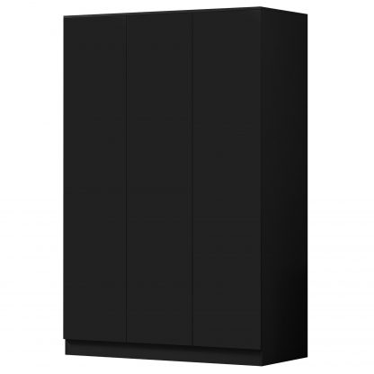 Stora matt black 3 door wardrobe ang co