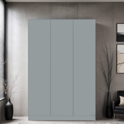 Stora matt grey 3 door wardrobe lifestyle b