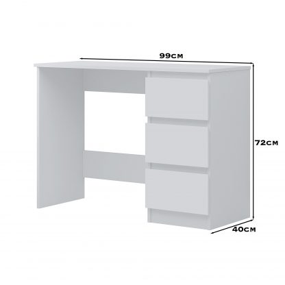 Stora matt white dressing table dimensions