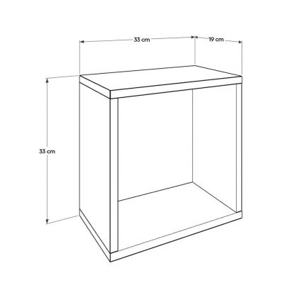 Adore Cube Wall Shelf - Pear Green - Image 2