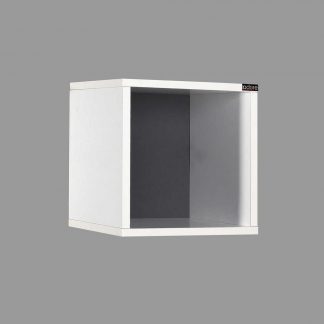 Adore Cube Shelf/ Bedside Table - Bright White