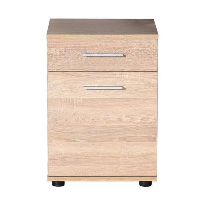 Adore Modern 2 Drawer Bedside - Sonoma Oak - Image 2