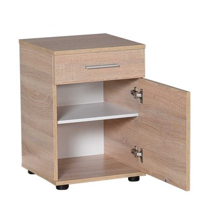 Adore Modern 2 Drawer Bedside - Sonoma Oak - Image 3