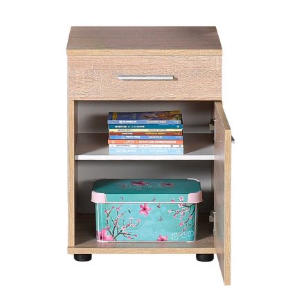 Adore Modern 2 Drawer Bedside - Sonoma Oak - Image 4