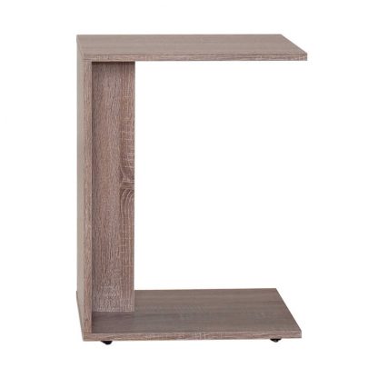 Mobile Sofa Table in Light Walnut - Fits Under Most Sofas. - Image 4