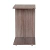Mobile Sofa Table in Light Walnut - Fits Under Most Sofas. - Image 5