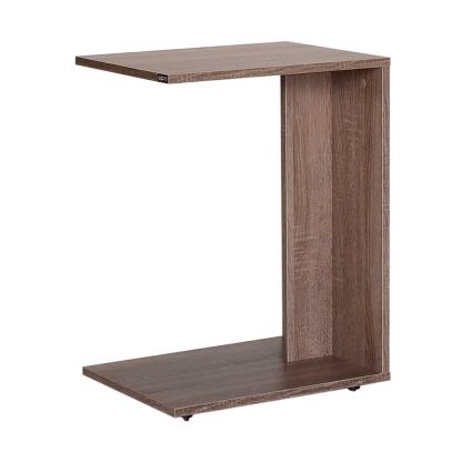 Mobile Sofa Table in Light Walnut - Fits Under Most Sofas. - Image 6