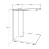 Mobile Sofa Table in Light Walnut - Fits Under Most Sofas. - Image 9