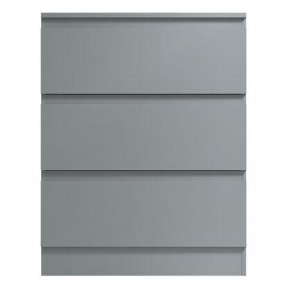 Stora 3 Drawer Chest of Drawers - Matt Grey - Image 2