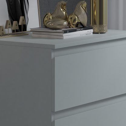 Stora 3 Drawer Chest of Drawers - Matt Grey - Image 4