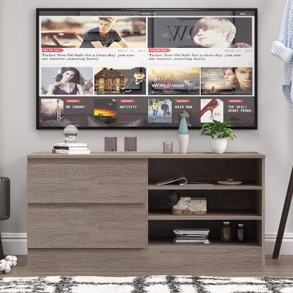 Stora Modern 2 Drawer TV Unit Rustic Oak - Image 4