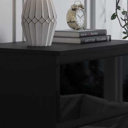 Stora 5 Drawer Chest of Drawers - Black Gloss - Image 6