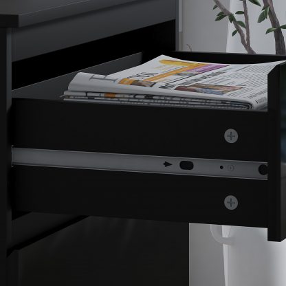 Stora 5 Drawer Chest of Drawers - Black Gloss - Image 8