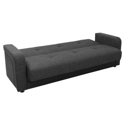 Harmony 3 Seater Sofabed - Dark Grey - Image 4