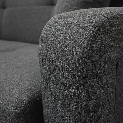 Harmony 3 Seater Sofabed - Dark Grey - Image 7