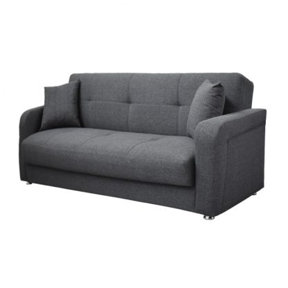 Harmony 3 Seater Sofabed - Dark Grey - Image 6
