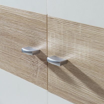 Hoyvik 2 Door Wardrobe White Sonoma Oak Matt Finish - Image 5
