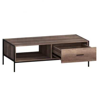 Industrial Reclaimed Wood Effect Coffee Table - Image 3