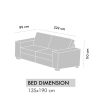 Nari 3 Seater Sofabed - Dark Grey - Image 9