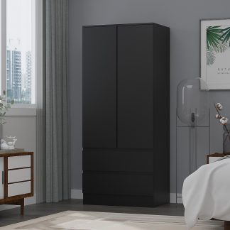 Stora matt black combination wardrobe lifestyle a