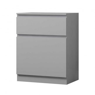 Stora Modern 1 Door 1 Drawer Multi-Storage Unit - Matt Grey