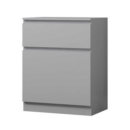 Stora Modern 1 Door 1 Drawer Multi-Storage Unit - Matt Grey