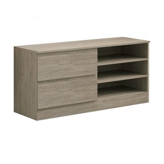 Stora Modern 2 Drawer TV Unit Rustic Oak