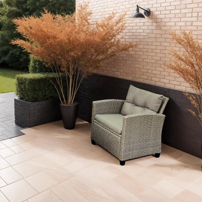 4 Piece Rattan Outdoor Furniture Set - Image 5