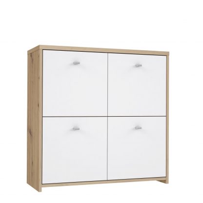 4 Drawer Matt White Storage Cabinet - Image 7