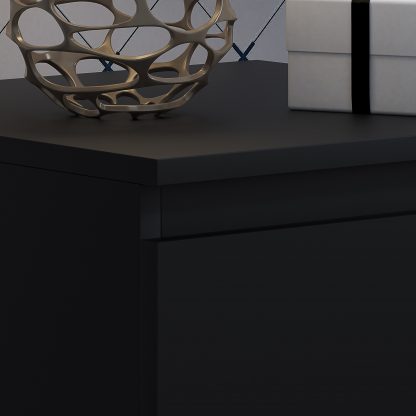 Carlton matt black bedside detail