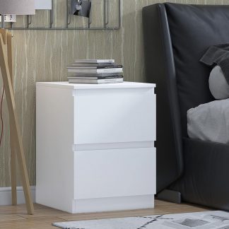 Carlton matt white bedside lifestyle a