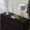 Carlton matt black 8 drawer top view