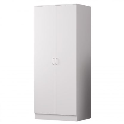 Tunis 2 Door Wardrobe Matt White Finish - Image 2